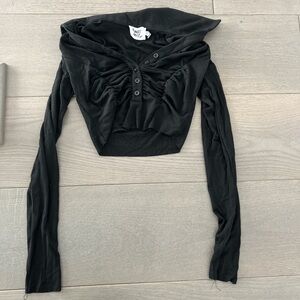 Black Long Sleeve Women's Top